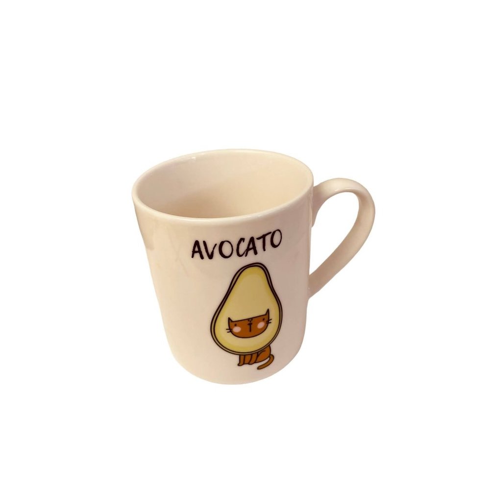 Winifred & Lily Mug Avocato Cat Avocado Coffee Tea Cup Dishwasher Microwave Safe